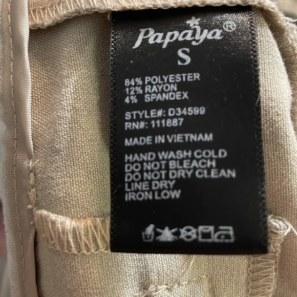 Khaki Dress Pants Papaya - SZ S - Picture 4 of 4